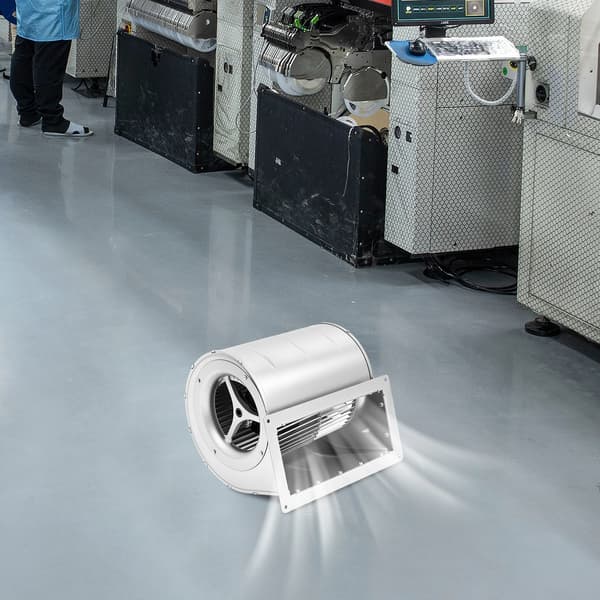 Centrifugalfläkt, Tungt byggd, Effektiv luftflöde,silver