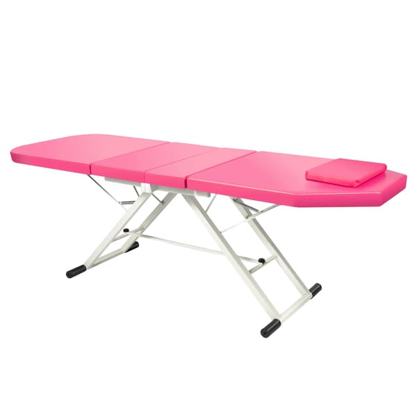 Massagebord, Justerbart Ryggstöd, Stabil Konstruktion,Rosa