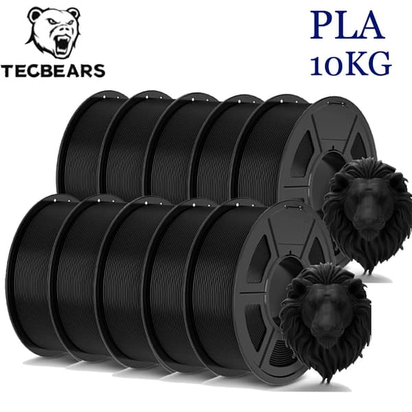 PLA Filament, 1,75 mm Diameter, Hög Hållfasthet,PLA 10BK