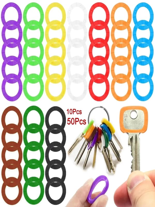 Tastaturkapper, Blødt Silikone Materiale, Nem Identifikationsfunktion,50Pcs