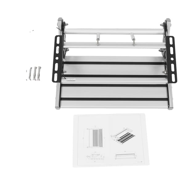 Foldbar RV-trin, Aluminiumlegering Konstruktion, LED-lysbar,Sølv
