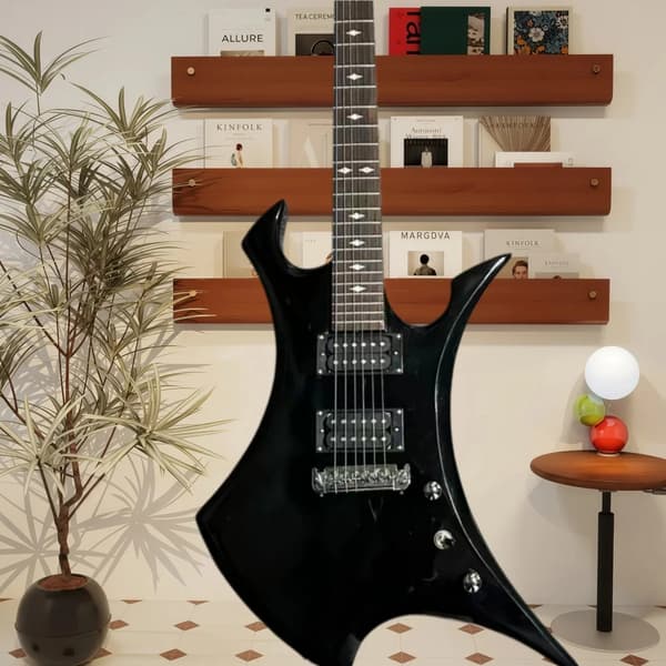Rock Guitar, Folk Spilestil, Kvalitetsmaterialer,sort