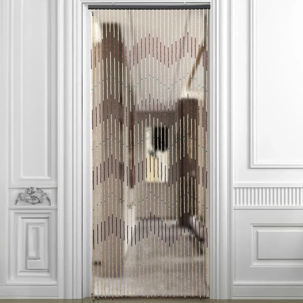 Bambusgardin, Moderne Stil, Nem Installation,Brun