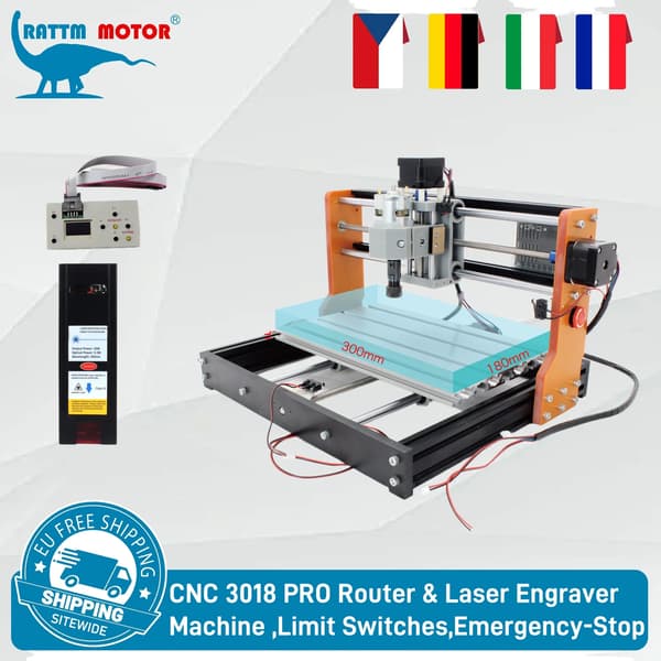 CNC Router, Offline Controller, 20W Laser Modul,TILFØJ offline+20w Laser