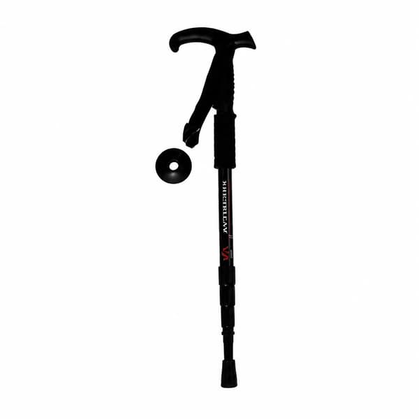 Trekkingstang, Antishock System, Ergonomisk Greb,Sort