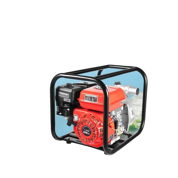 Vattenpump, 7,5HK Bensinmotor, Hållbar Ram av Kolfiberstål,MULTI