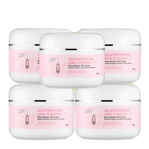 Blegcreme, Glutathion, Shea Smør, 5 pakke