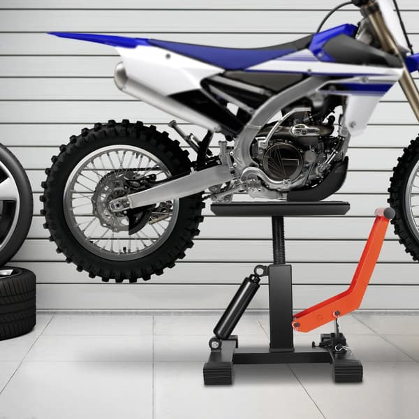 Motorcykellyft, Hydraulisk drift, Hög stabilitet,Röd