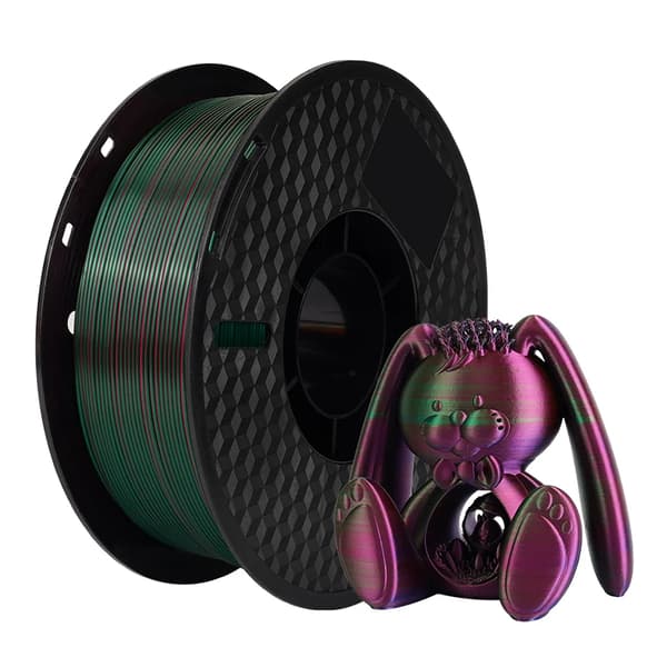 3D-printer filament, miljøvenlig PLA, multicolor gradient,Rød Grøn