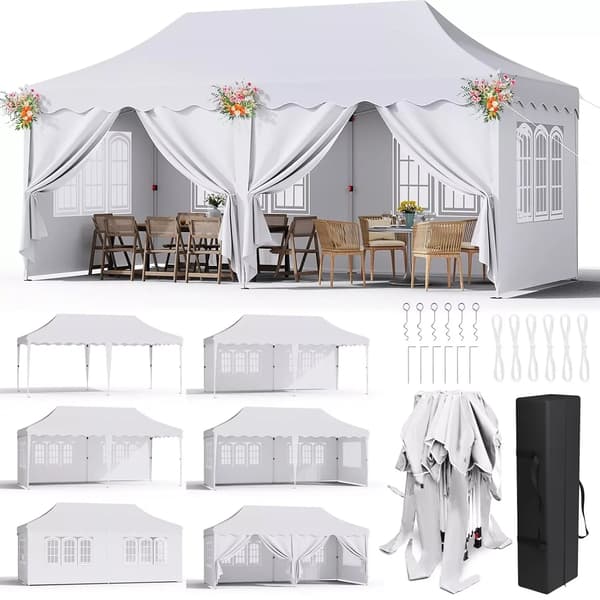 Gazebo, Vedenpitävä, UV-suoja,Valkoinen