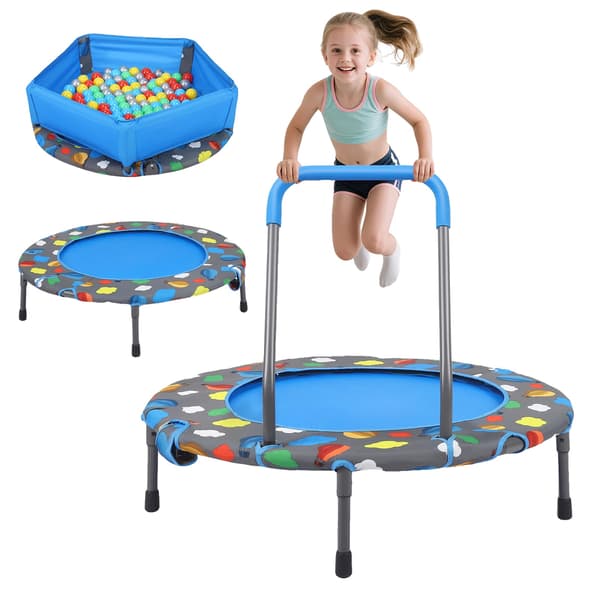 Trampolin, Multifunktionelt Design, Sikkerhedsfunktioner,A