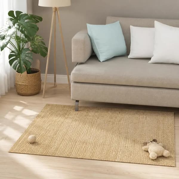 Sisal Kradsemåtte, Skridsikker Bund, Holdbart Materiale,Lys kastanje