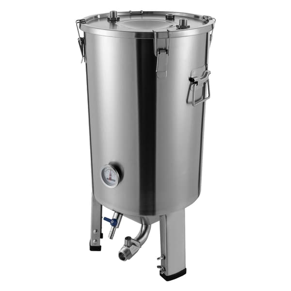 Fermenteringstank, 304 rostfritt stål, inbyggd termometer,Silver
