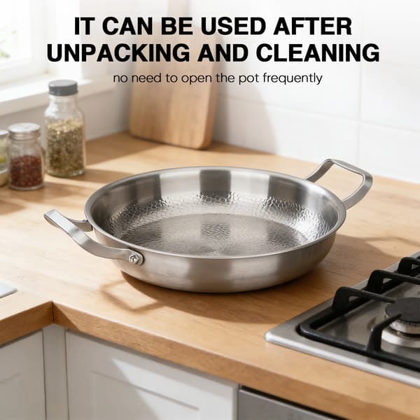 Stekpanna, Titanlegering, Non-Stick Yta,VIT