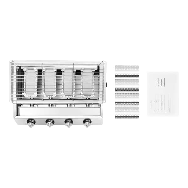 Gasgrill, Bærbar, Røgsfri Design,Lys Grå