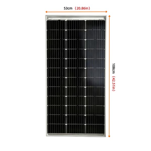 Solpanel, Høj Effektivitet, Holdbart Design,Bifacial 120W 2PCS