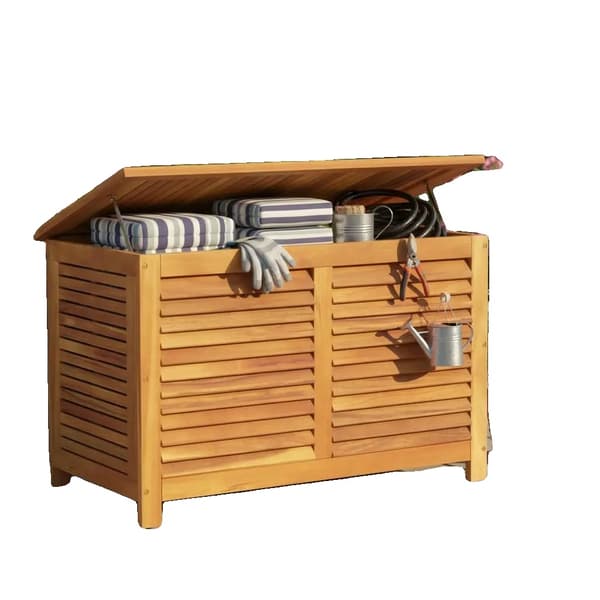 Trädgårdsbox, Solid Akaciaträ, Väderbeständig Design,Brons