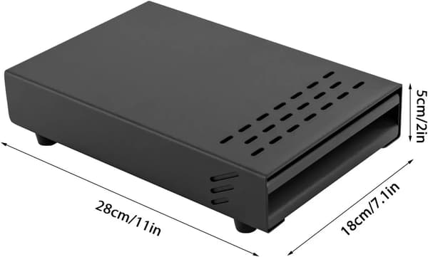 Knock Box, Rustfrit Stål Konstruktion, Skridsikker Bund,sort