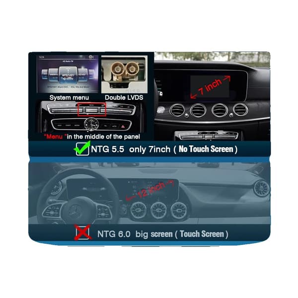Trådløs Carplay Android Auto Decoder, Problemfri Forbindelse, Avanceret Spejling,FOR NTG 5.5 Benz W213