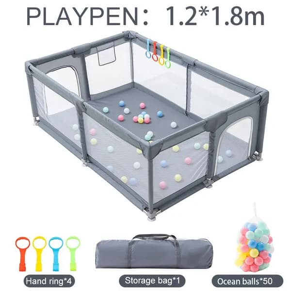 Lekställning, Hållbar Design, Lätt Montering,Grå 1.2*1.8m