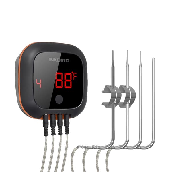 Digital BBQ-kötttermometer, 4 prober