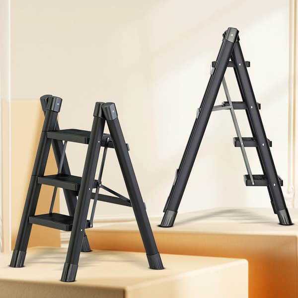Stige, Foldbar Design, Stabilitetsfunktioner,sort