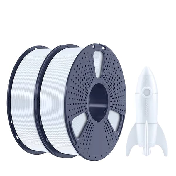 3D-printer filament, AntiString-design, høj fluiditet,HS- PLA Hvid