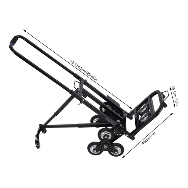 Trappeklatrer, Robust Konstruktion, Ergonomisk Design,sort