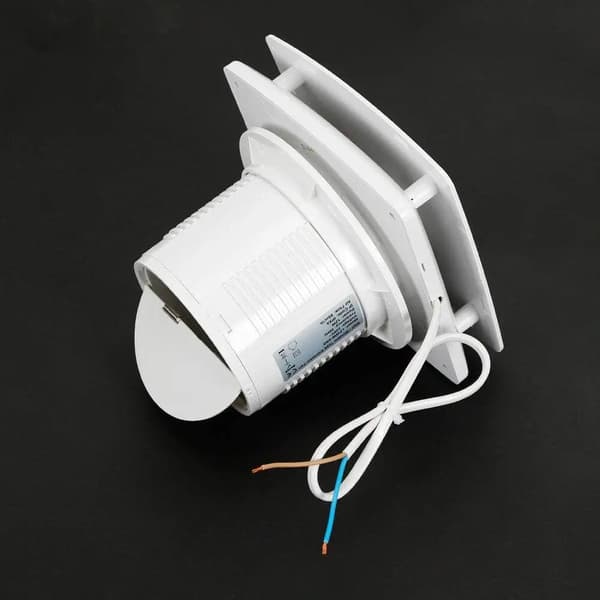 Afbudsventilator, 100 mm diameter, AC-strøm, 220V spænding, vægmonteret, lav støjdrift