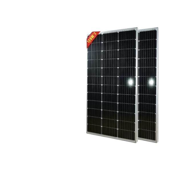 Solpanel, Høj Effektivitet, Nem Installation,2stk 120w panel