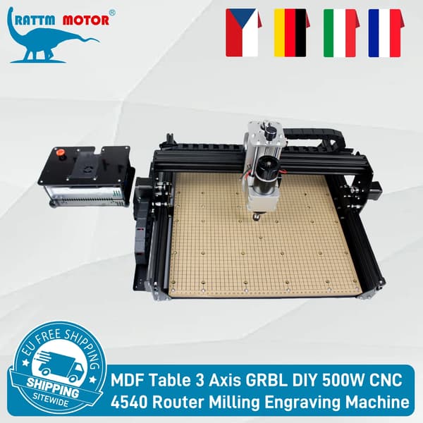 CNC Router, Gravemaskine, MDF Bord, Offline Controller,Bare maskine