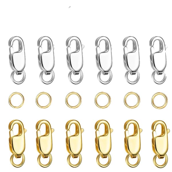 Hummerlås, Rustfrit Stål, Holdbart Design,10mm0.39in, 6guld6sølv-a