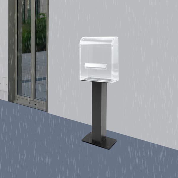 Postkasse, Heavy Duty, Nem Installation,Mørk Grå