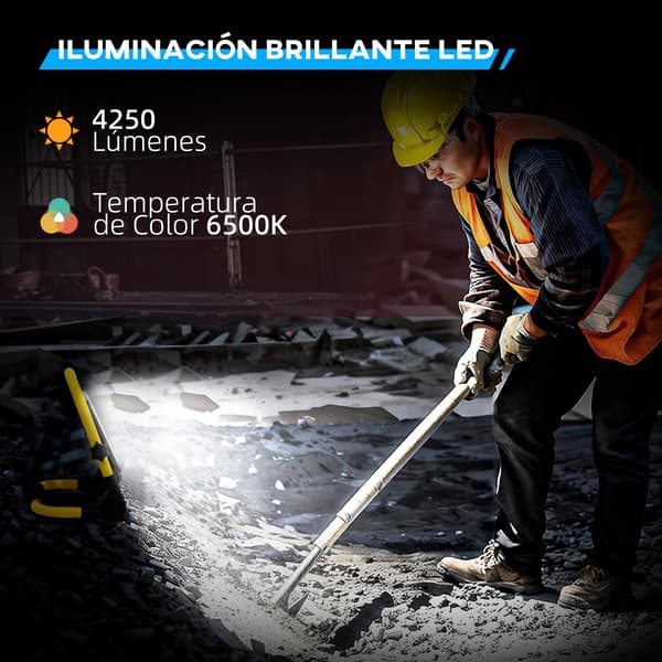 Spotlight, 4250 Lumen, Väderbeständig, Gul
