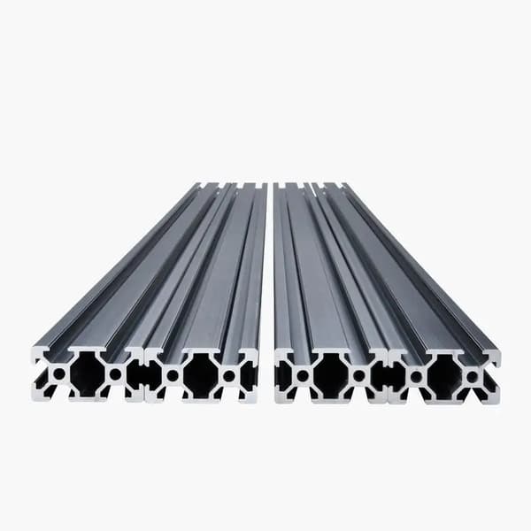 Aluminiumextruderade profiler, hög hållfasthet, modulär kompatibilitet,Röd