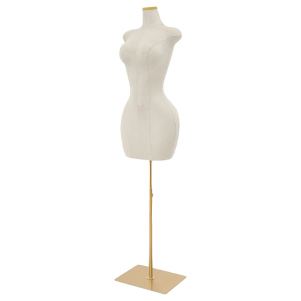 Mannequin Kläddocka, Justerbar Höjd, Modern Design,Vit