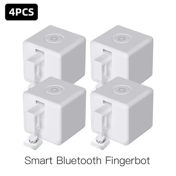 Älykäs nappipainaja, Bluetooth-ohjaus, äänikomento,4 kpl Fingerbot