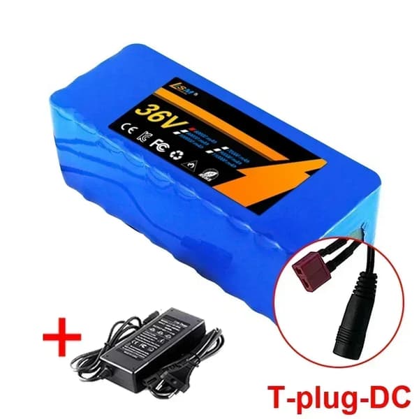 Litiumjonbatteri, 60000mAh kapacitet, 36V spänning,T-plugg-DC