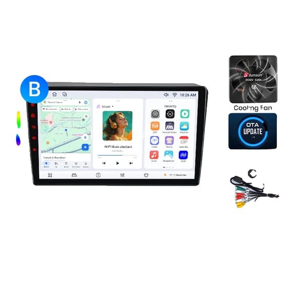 Bilradio, Touchscreen Multimedia Afspiller, Navigationssystem