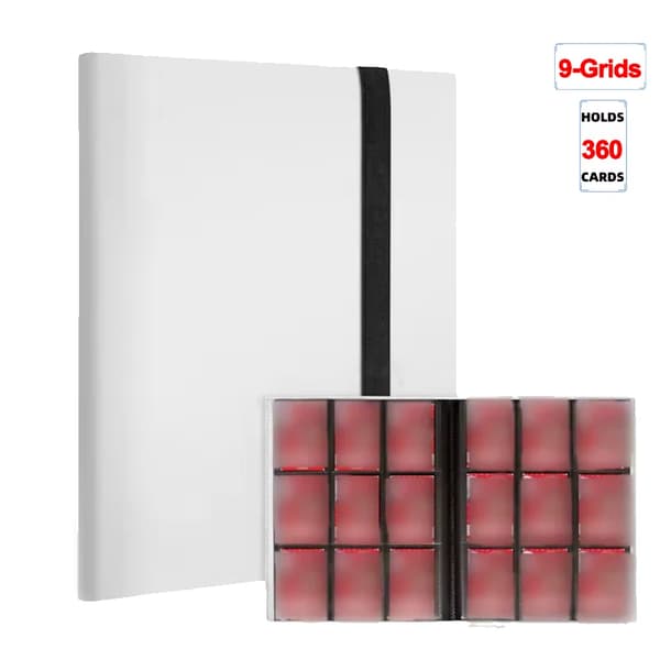 Kortmappe, Holdbar Konstruktion, Alsidig Opbevaring,Hvid-9 Gitter