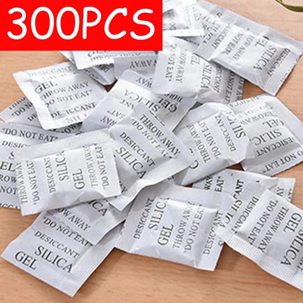 Piidioksidi-geeli, 100 pakkausta, kosteuden imuri,300PCS