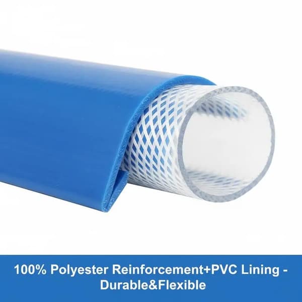 Liggande slang, 50 m längd, förstärkt polyester material,armégrön