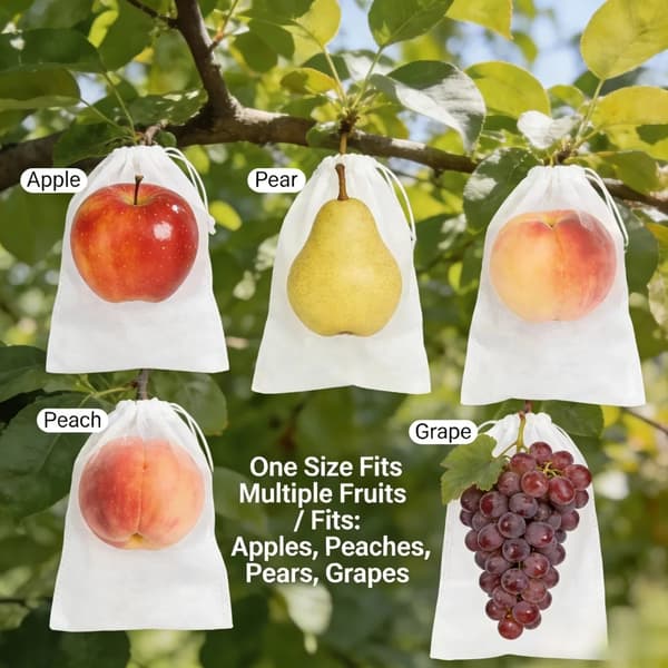 Frugtpåsar, Snoredesign, Insektbeskyttelse,50PCS