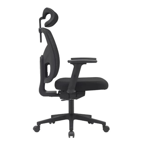 Kontorstol, Ergonomisk Design, Justerbare Funktioner,sort