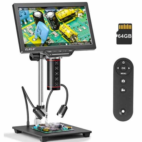 Digitalmikroskop, Autofokus, 3K Klarhet, EM3K-AF Max