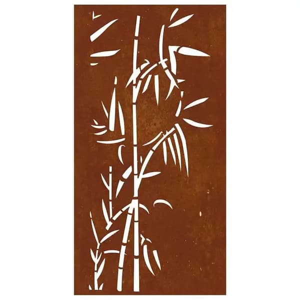 Puutarhan seinäkoriste, Corten-teräs, ulkokäyttöön,Pronssi
