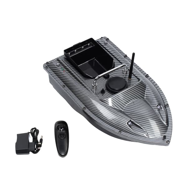 Bait Boat, 500m Rækkevidde, LED Nattelys,sort