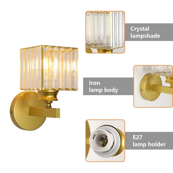 Væglampe, Elegant Design, Alsidige Anvendelser,Guld