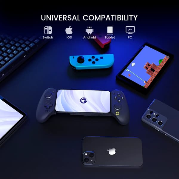Gamepad, Hall Effect Joysticks, Bluetooth-anslutning, G8 Plus