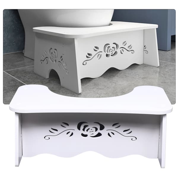 Toalettsits, Ergonomisk Design, Platsbesparande,VIT